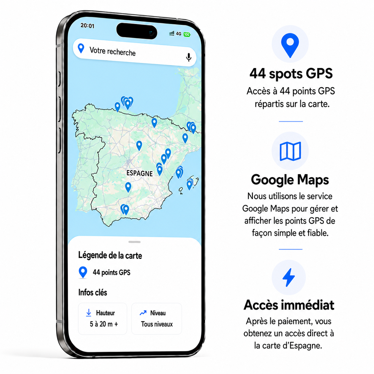 Carte Espagne
